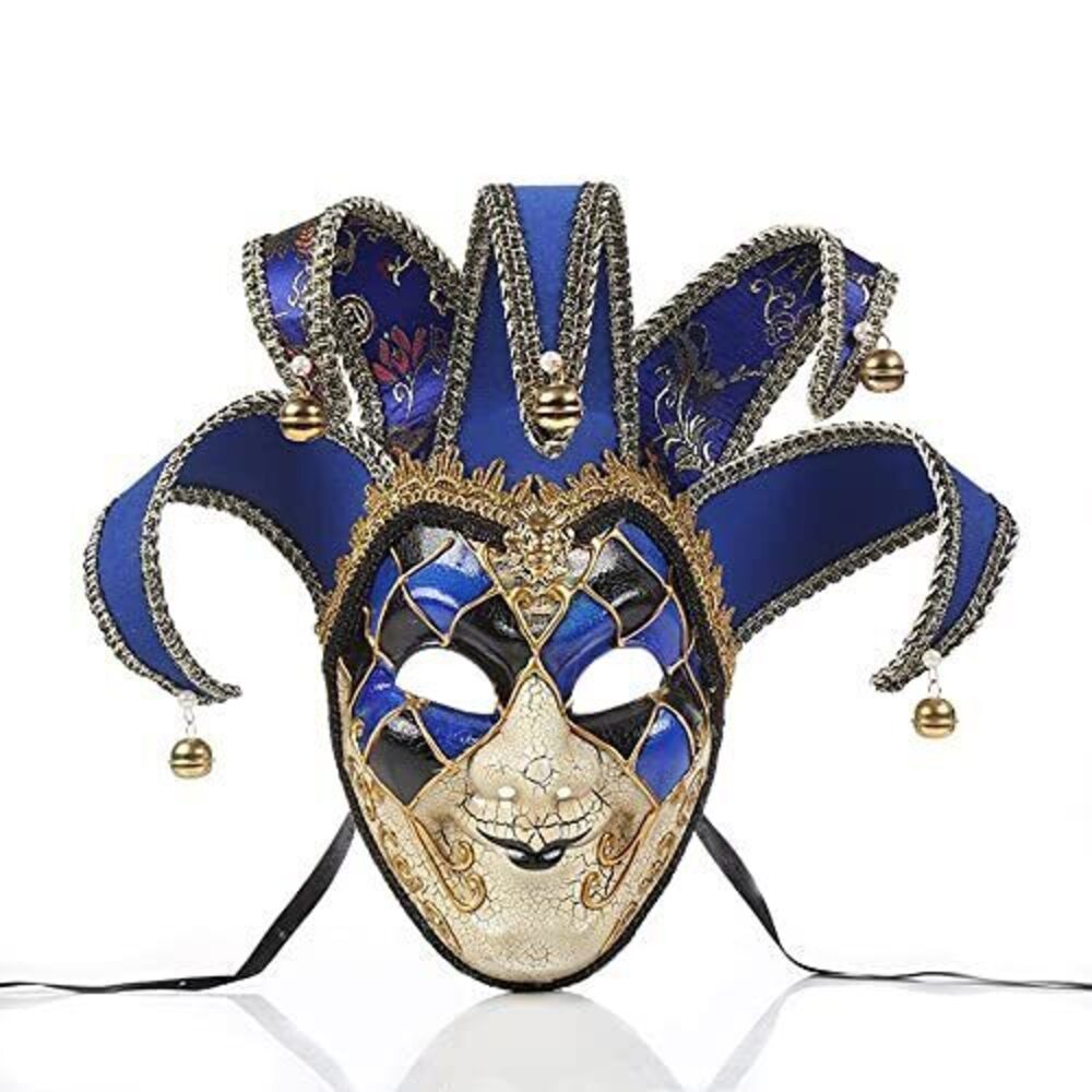1860 Full Face Venetian Mask Masquerade Mask for Carnival Mardi Gras